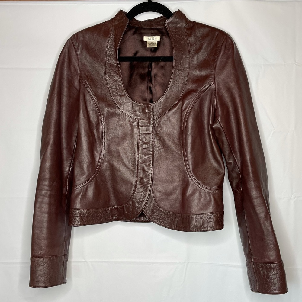 Cache REAL leather jacket